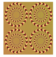 Optical Illusions Summer Spin Framed Print 